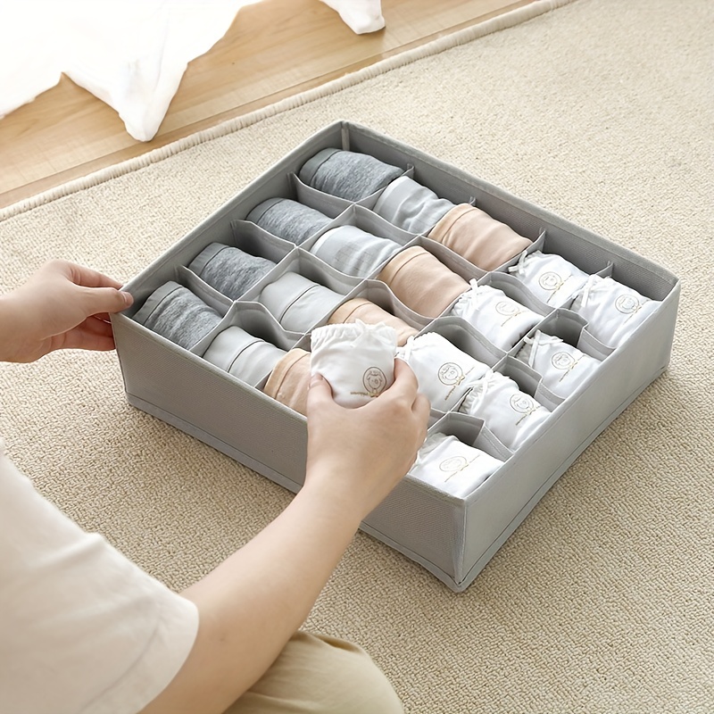 1pc Foldable Drawer Storage Box For Socks, Underwear And Ties, Can Be Used  In Closets, Wardrobes And Cabinets, Gift For Valentine's Day