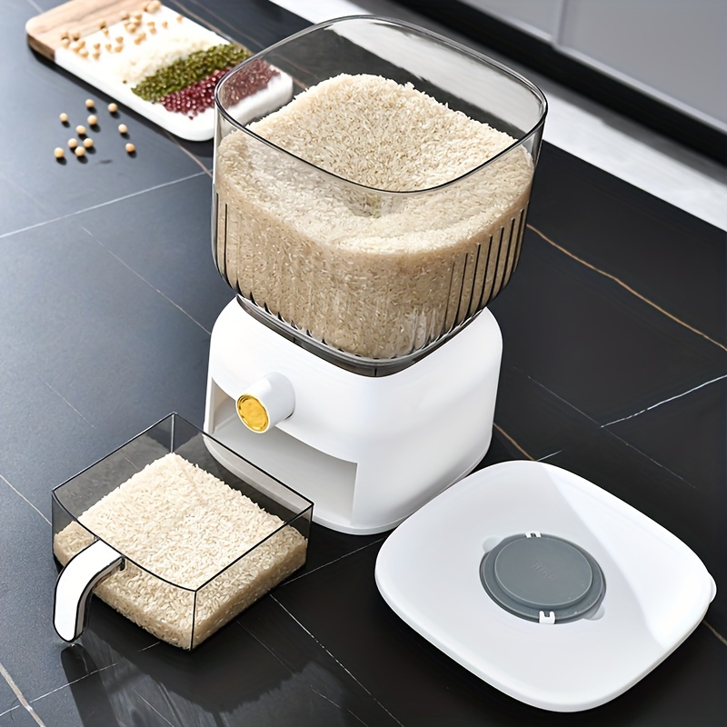 Large Capacity Airtight Rice Dispenser: Keep Your Rice - Temu