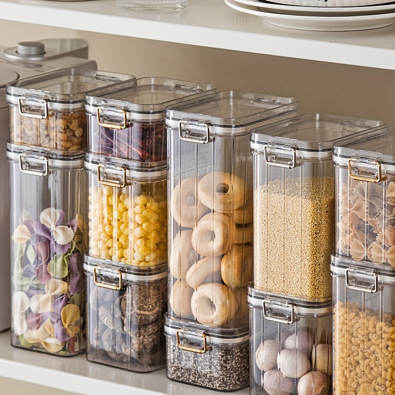 1pc Clear Food Storage Jar, Simple Glass Storage Box For Kitchen
