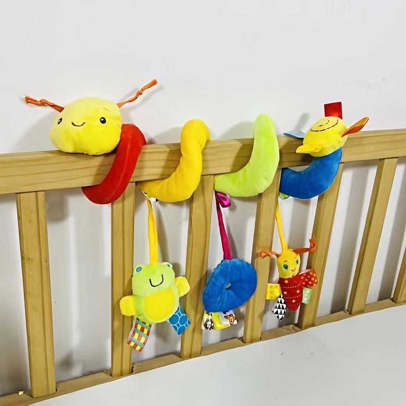 Baby Car Seat Toys Baby Stroller Toys Baby Crib Surrounding Rattle Cartoon  Insect Stroller Hanging Stuffing Wrap Spiral Safety Toys For Crib Stroller  Car Seat Post - Baby Products - Temu