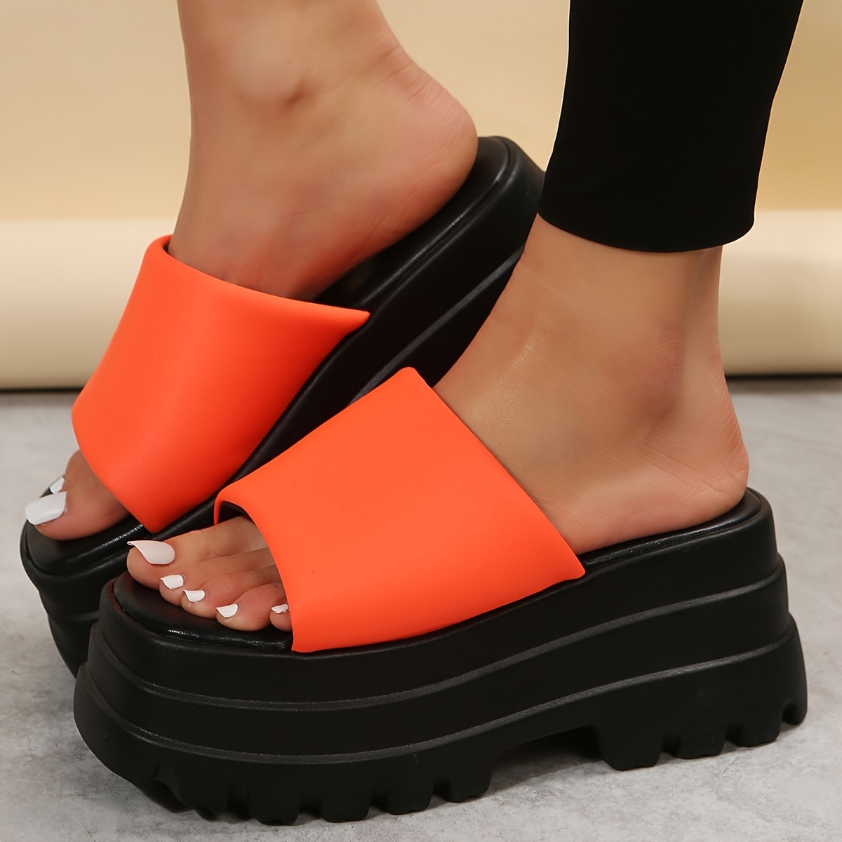 Womens 2023 Platform Platform Slide Sandals Chunky Fisherman Slides With  Double G Slider, TPU Rubber, Hook & Loop Design Perfect For Beach And  Casual Wear Available In Sizes 35 45 From Christmasx, $17.97