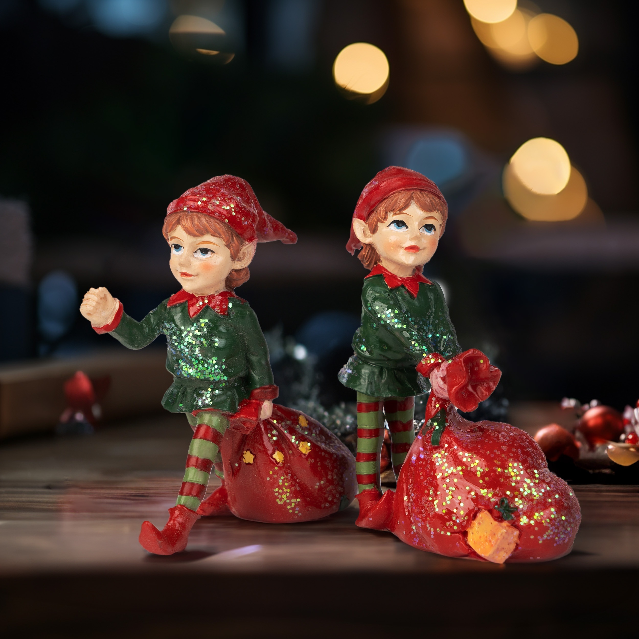 Glowing Mini Dust Ball Elf Statue Resin Craft Miniature - Temu