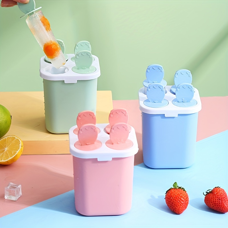 Silicone Ice Cream Mold 4 Small Size Mini Ice Cream Popsicle - Temu