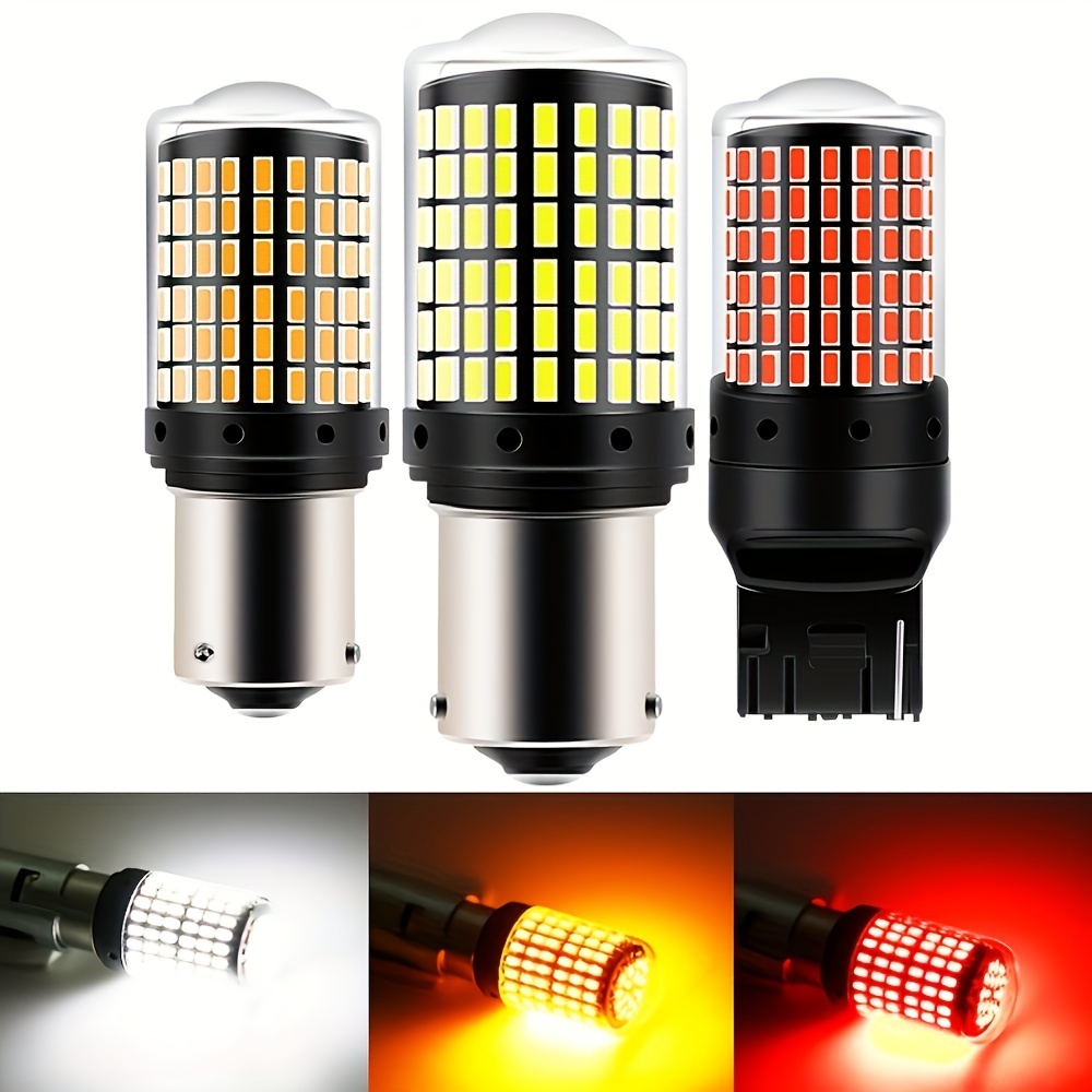 Comprar 1X P21W LED ba15s 1156 chip de filamento led luz del coche S25  bombilla de señal de giro inverso automático lámpara DRL 12V