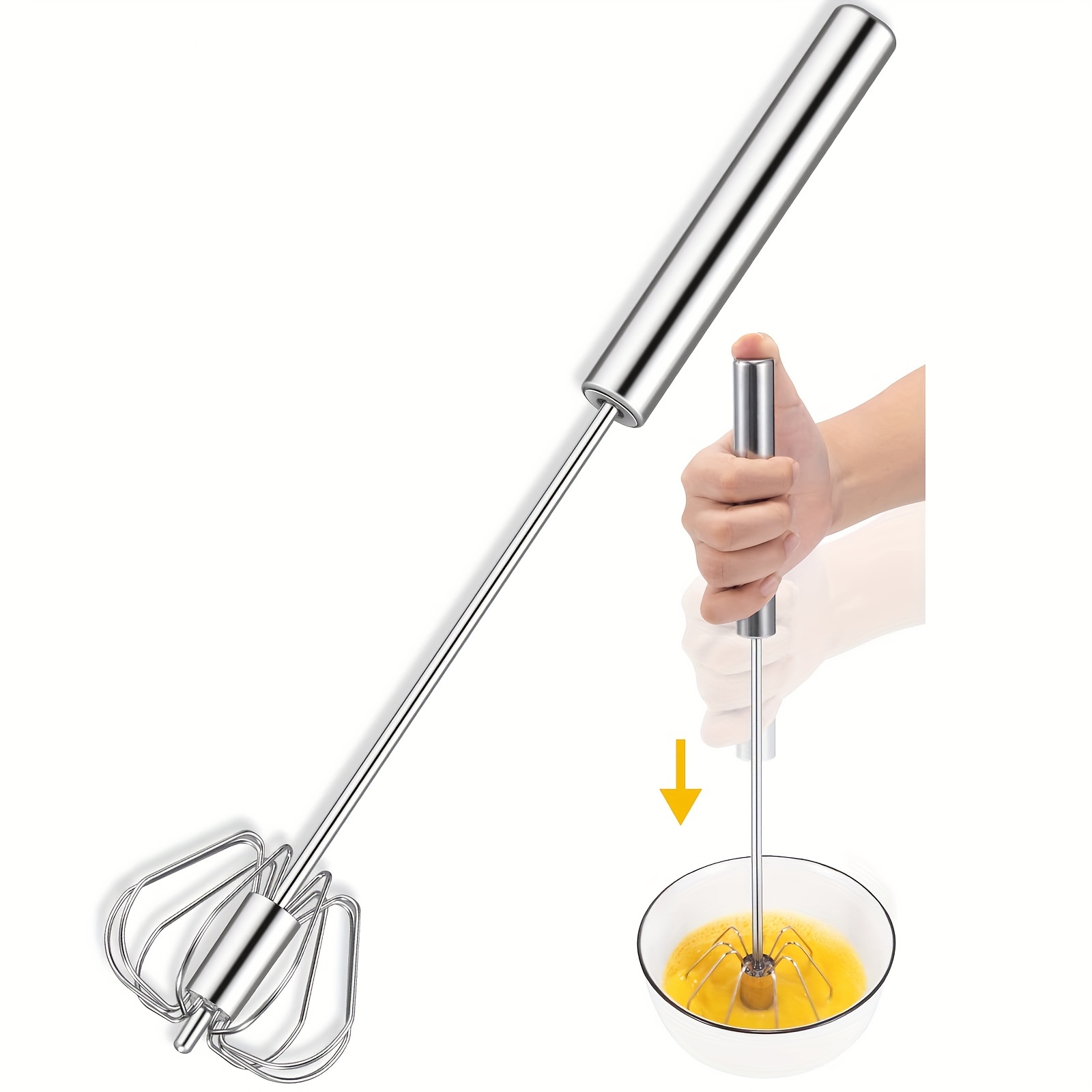 Mini Egg Beater Hand Small Whisk Coffee/Milk Frother Whisk Wire Whip Mini  Balloon Whisk Cooking Metal Egg Tool Baking