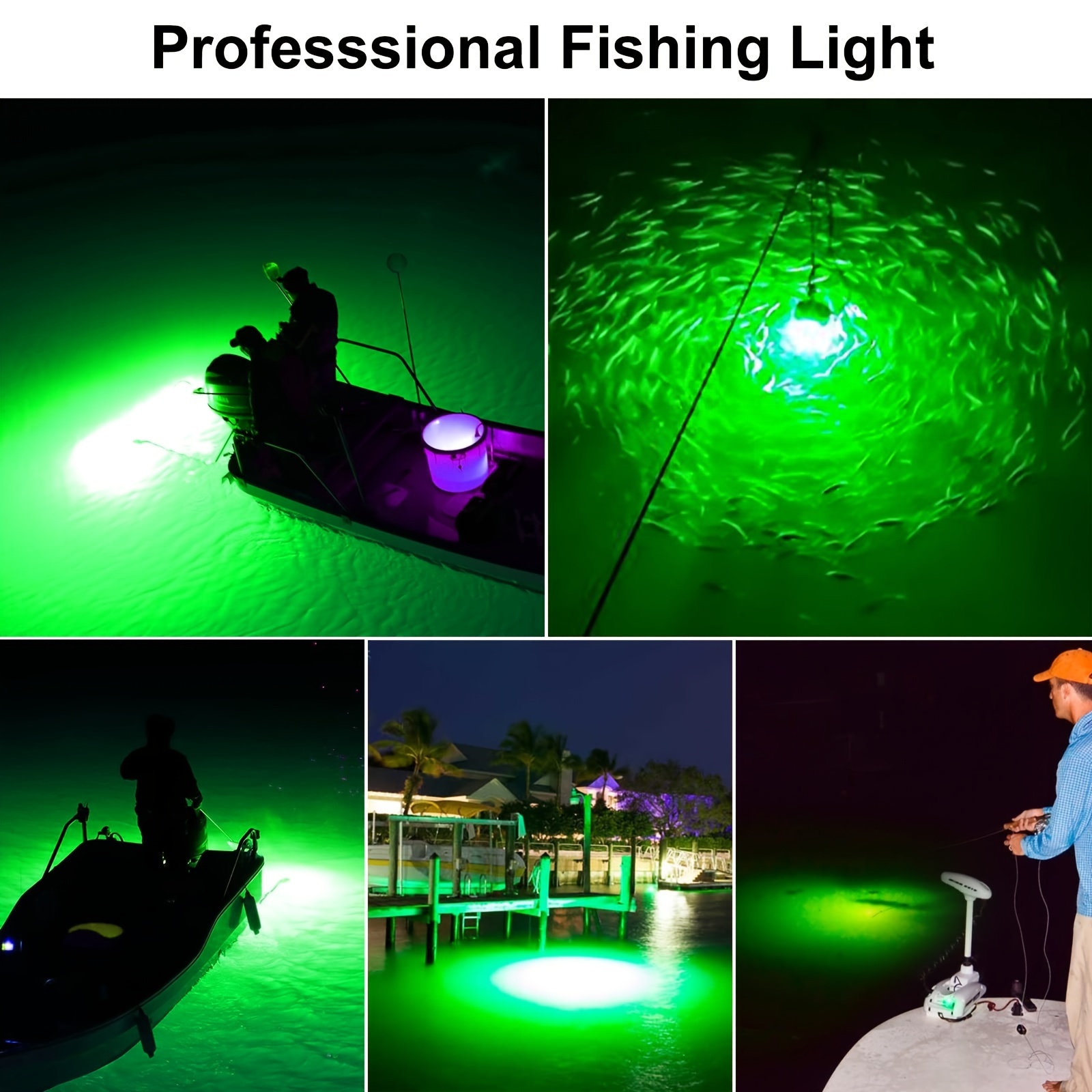 Outdoor Underwater Fishing Lamp 12v Led Beads Ip68 - Temu