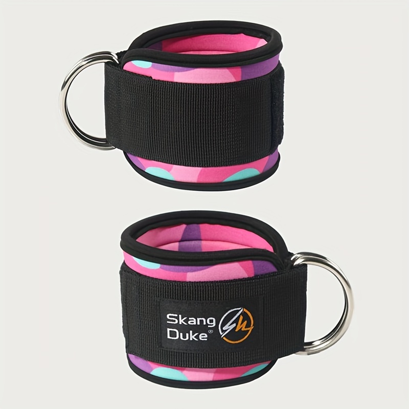 [1pc Neoprene Ankle Cuff Support] 1pc SKDK Adjustable Neoprene Ankle Cuff Support - Synthetic Rubber Ankle Brace for Weightlifting, Fitness & Workout Leg Extension - Universal Fit