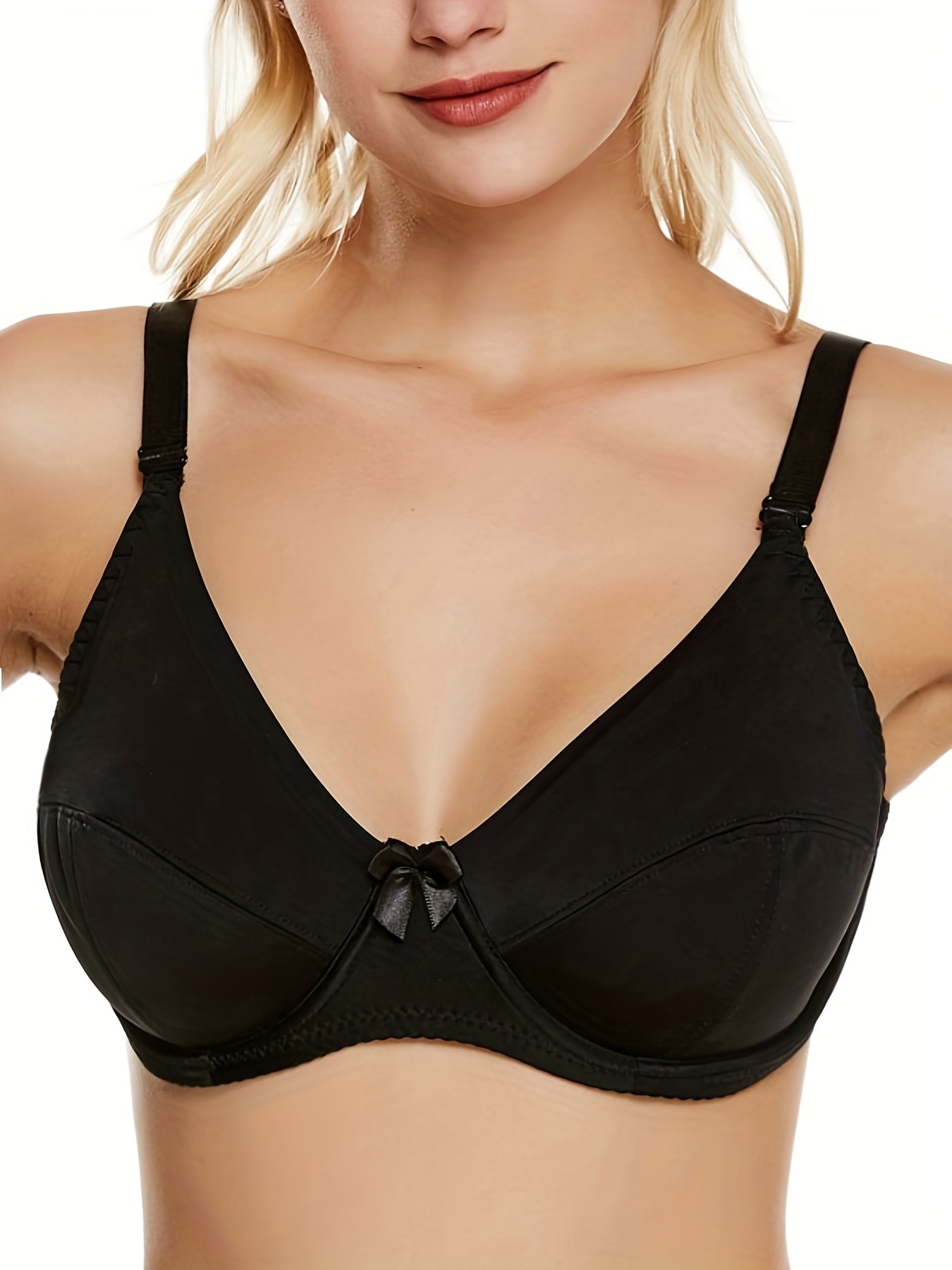 Non-Padded Bra with Bow Accent