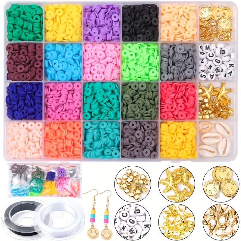 Unlock Your Creativity With This 24 Colors Clay Beads Kit - Perfect For  Jewelry Making, Bracelets, Necklaces & More! - Temu Cyprus