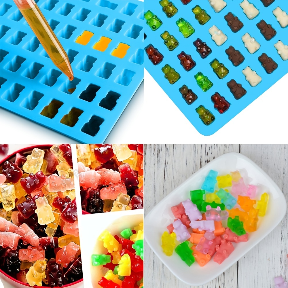 Gummy Bear Molds Silicone 5ML Large 4pcs Candy Trays for 140