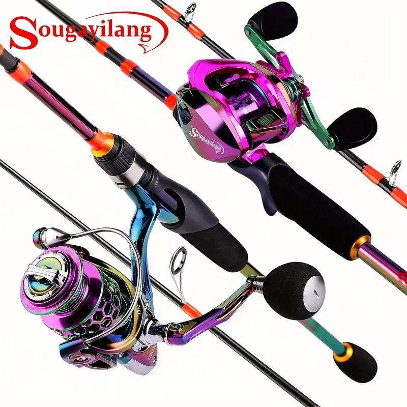 Sougayilang Colorful Fishing Gear Set Advanced Angler 5 - Temu
