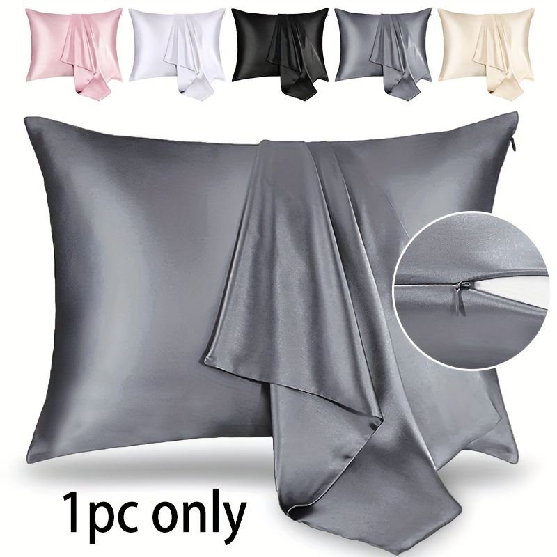 Silk Satin Pillowcase Standard Size 21 Momme 600 Thread - Temu