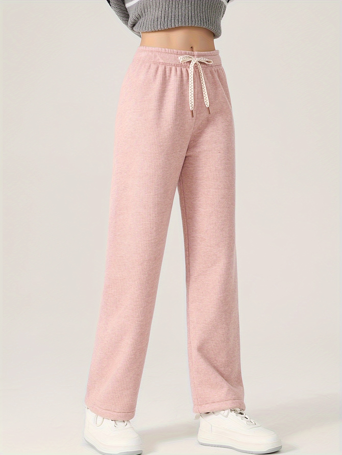 Fashion (Pink)Winter Women Warm Sweatpants Baggy Autumn Women's