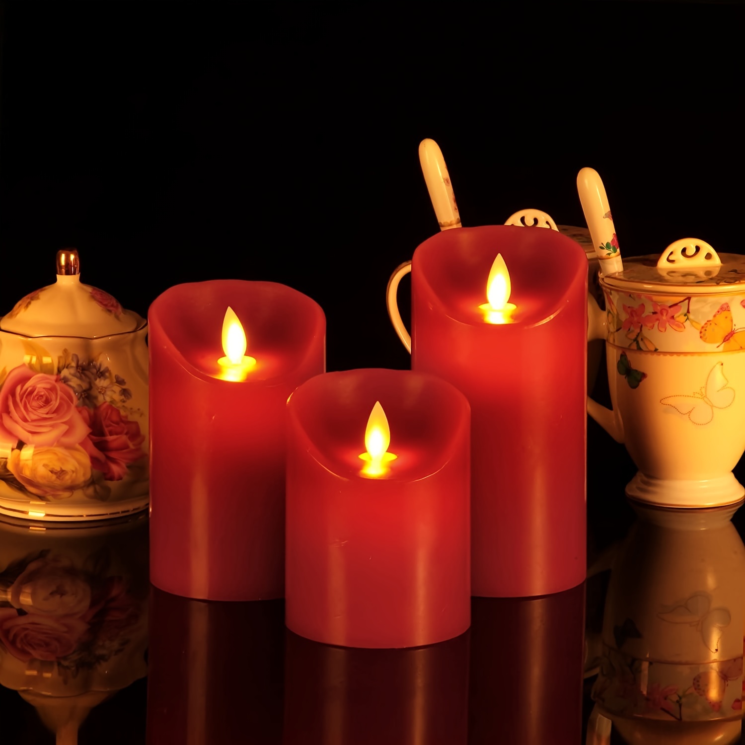 Set/3 Pezzi, Candele Rosse Senza Fiamma, Candele A Led, Candele Tremolanti  Batteria, Decorazioni Scene, Accessori Feste, Forniture Feste Compleanno,  Decorazioni Camera, Regali Natale, Decorazioni Casa - Strumenti E Migliorie  Casa - Temu Switzerland