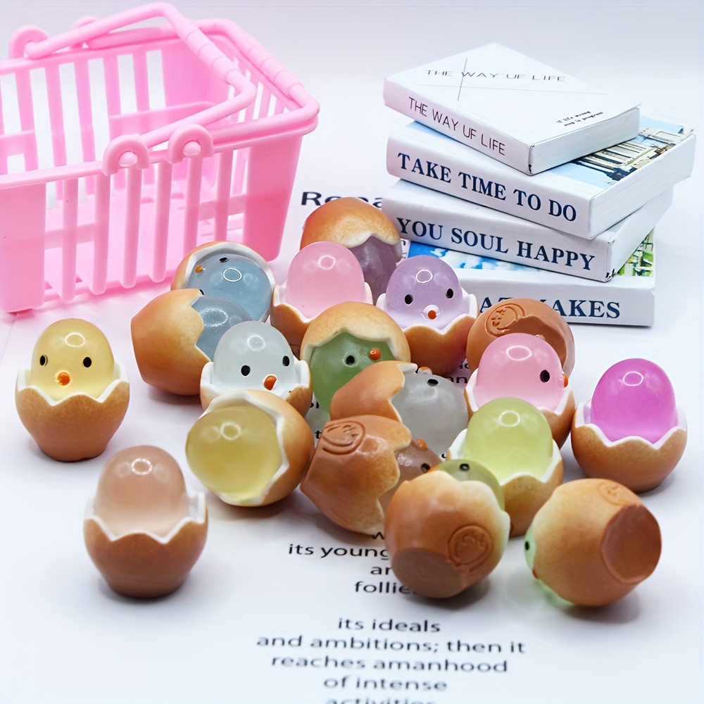 18 Pcs Mini Chickens Small Chicken Figurines Mini Resin Animals Tiny Resin  Animals Tiny Chicks For Party Home 