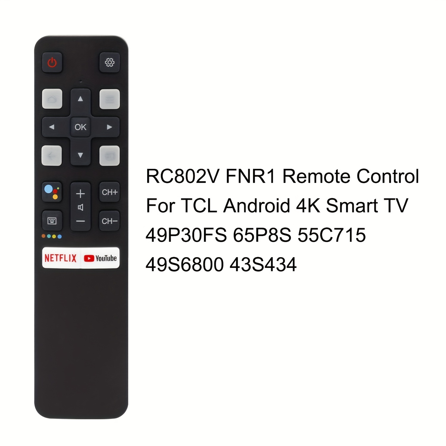 Nouvelle Télécommande RC802V FNR1 Adaptée Pour TCL TV 40S334