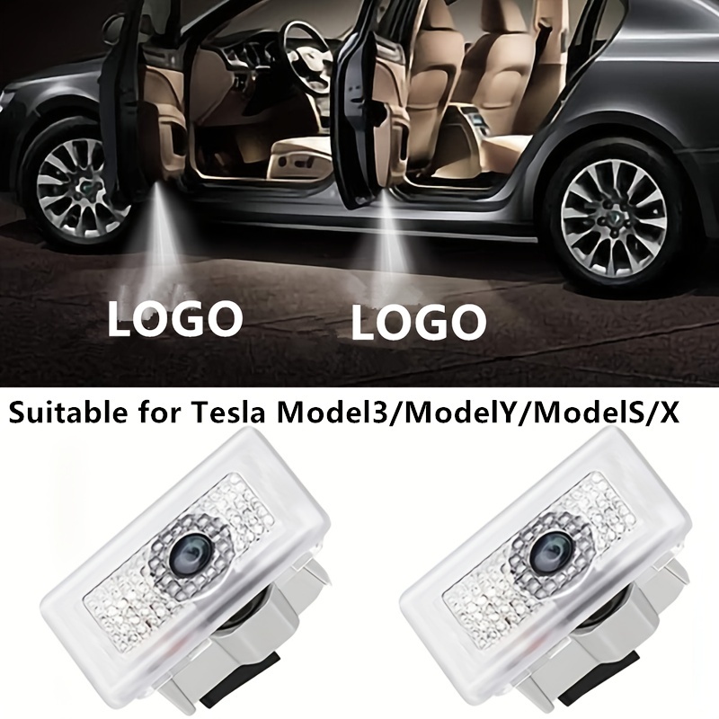For Model 3 Y S X Door Puddle Lights Projection Crisp Bright