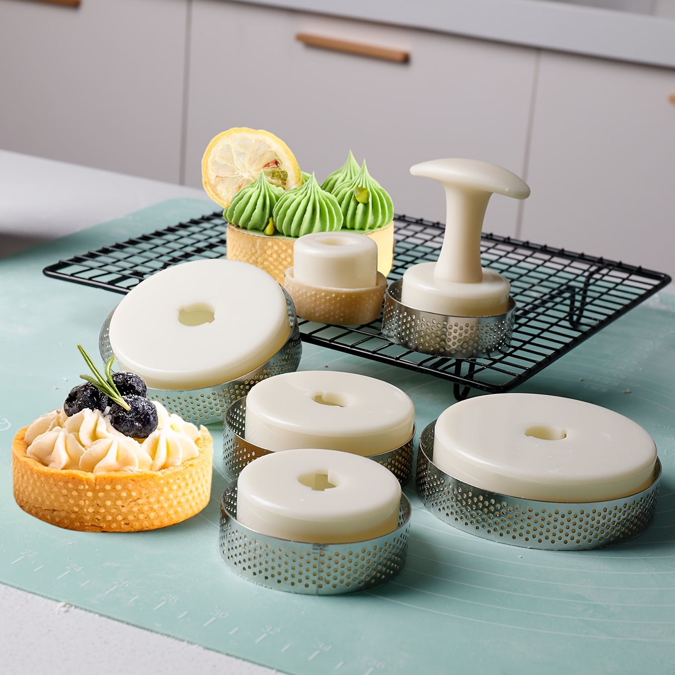 14Pcs Home Kitchen Stainless Steel Cake Decorating Supplies Set Dessert Baking  Tools 