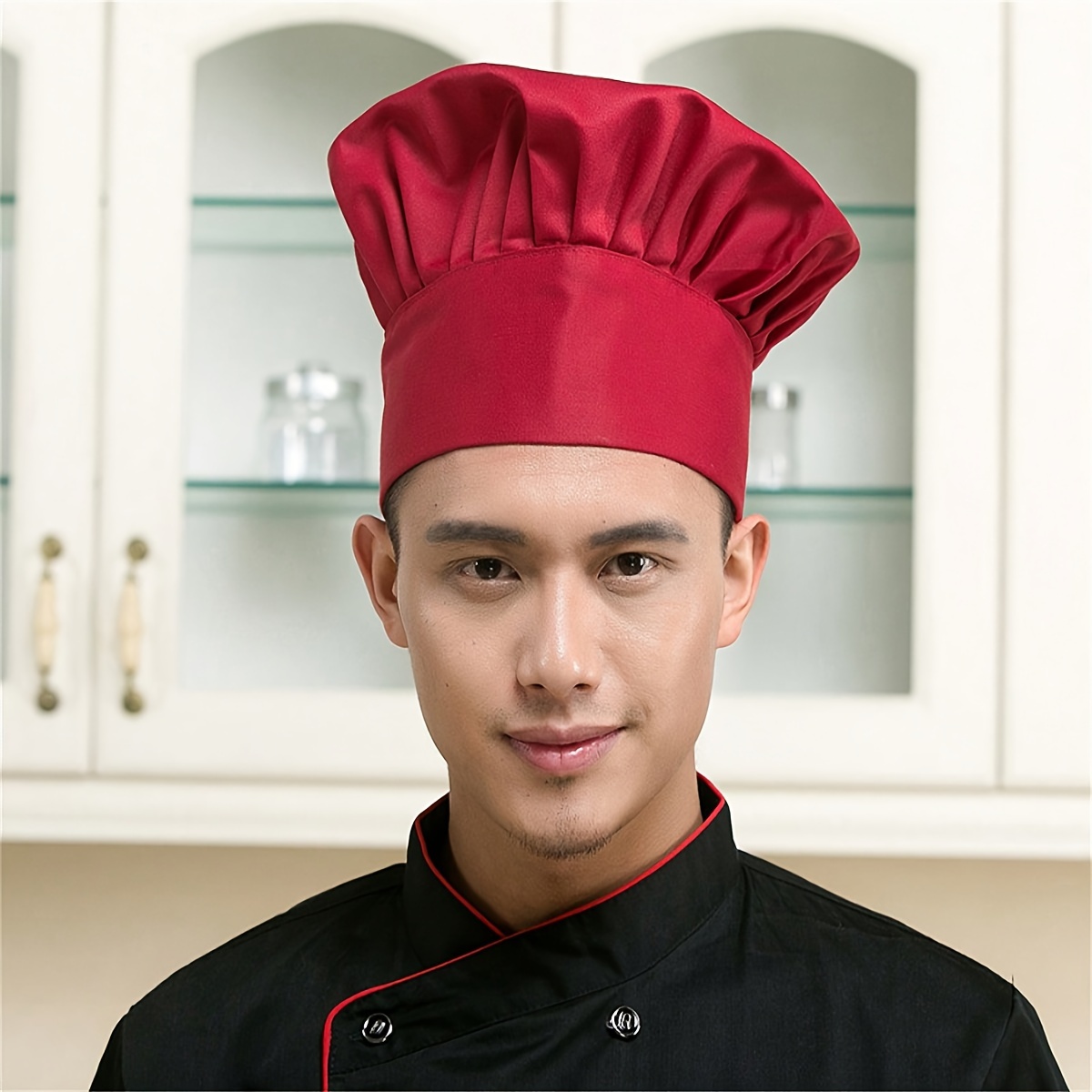 1pc Chapeau de chef adulte Premium réglable élastique Baker - Temu France