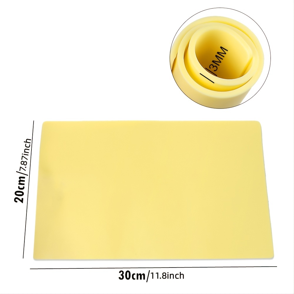 Tattoo Practice Skin 3mm Thick Double Side A4 Big 20*30cm Soft Silicone  Microblading Eyebrow