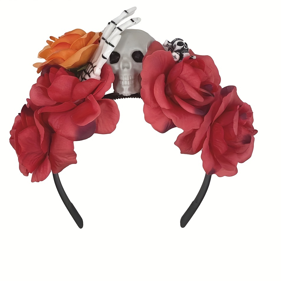 Rose Flower Headband Fascia Capelli Floreale Corona Fiori - Temu Italy