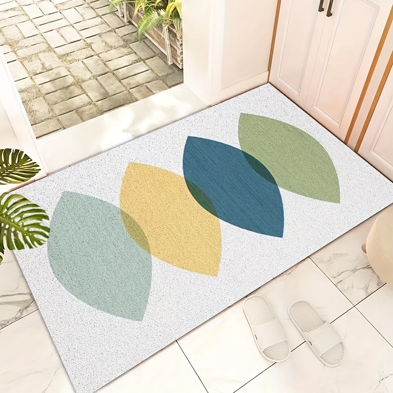 Leaves Rugs Resist Dirt Entrance Doormat Welcome Mat Non-Slip