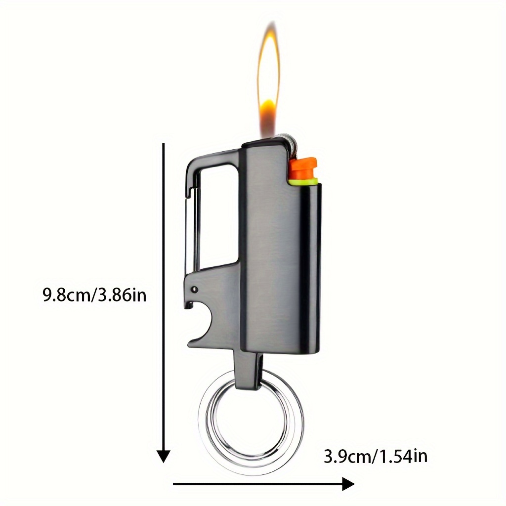 Retractable Lighter Clip Keychain Classic Lighter Cover With