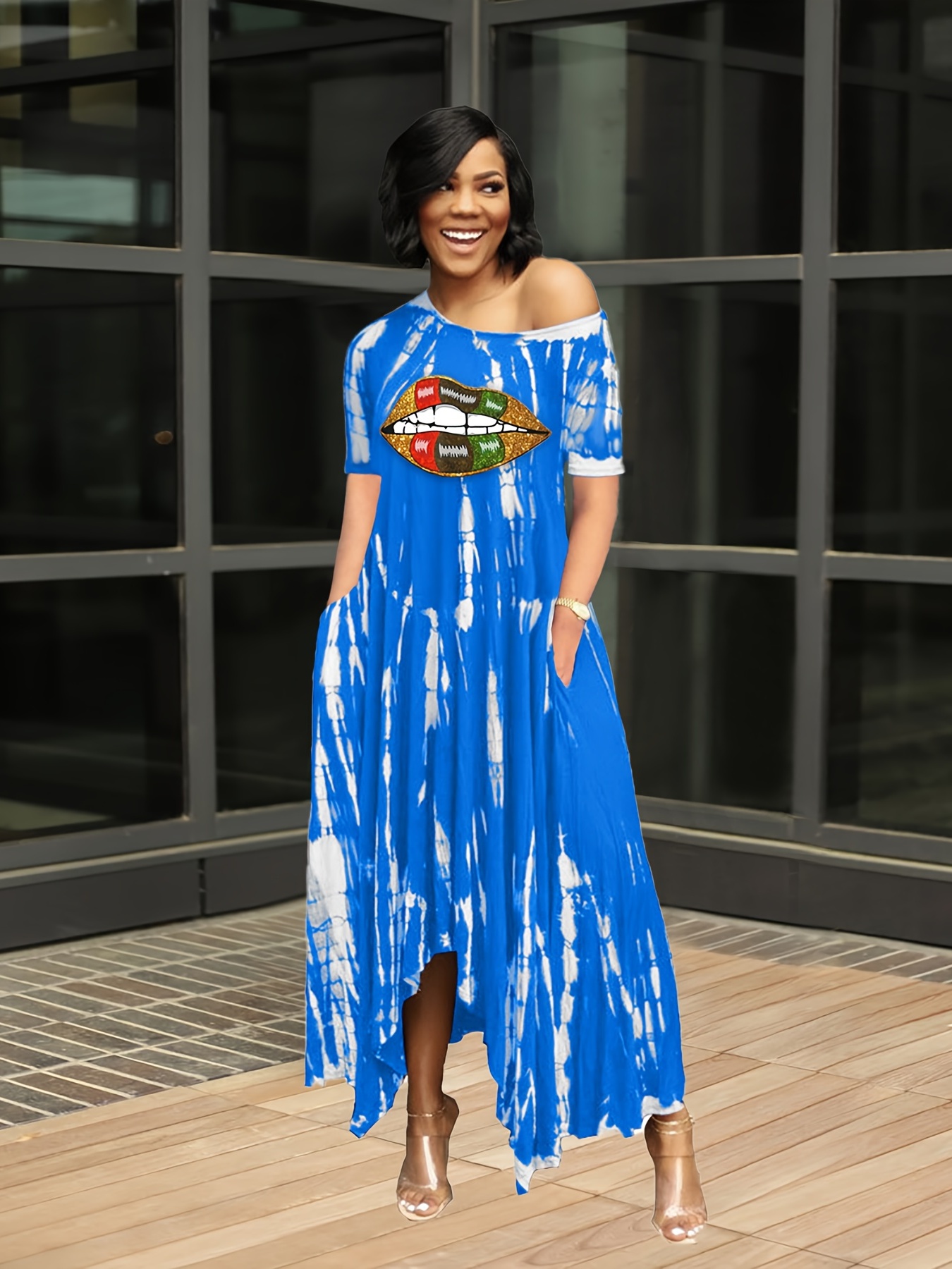 Off shoulder 2025 casual maxi dress