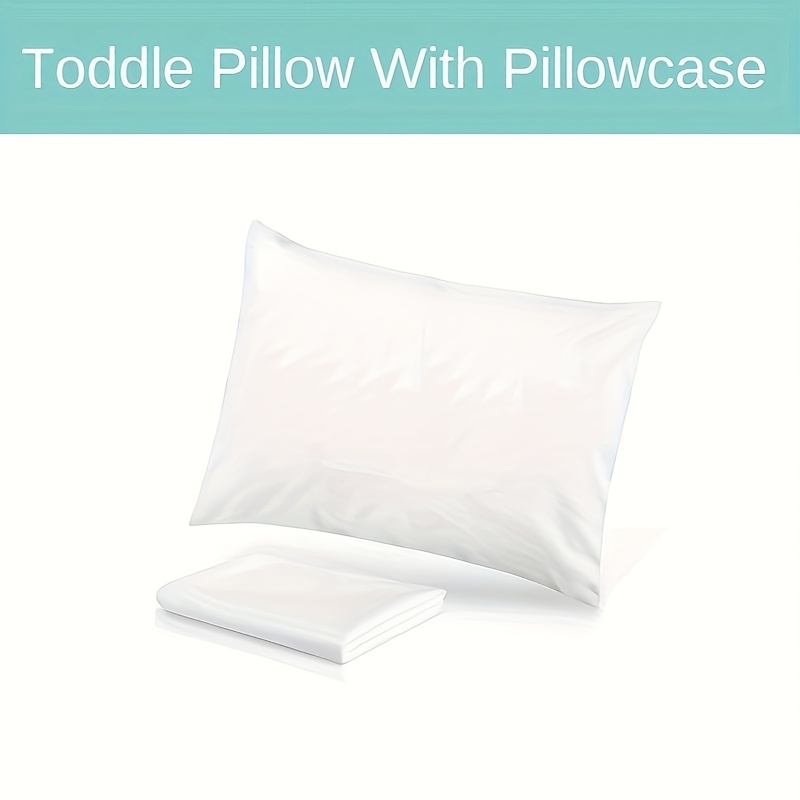 Almohadas para niños pequeños para dormir, almohada para niños con funda de  almohada de 14 x 19 pulgadas, almohada pequeña de Tavel para preescolar