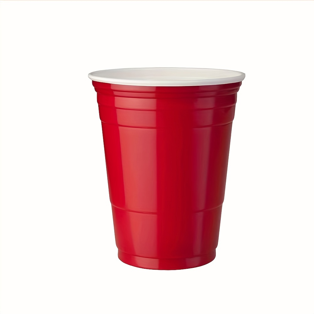 100pcs / Set Of 450ml Red Disposable Plastic Cup Party Cup Bar