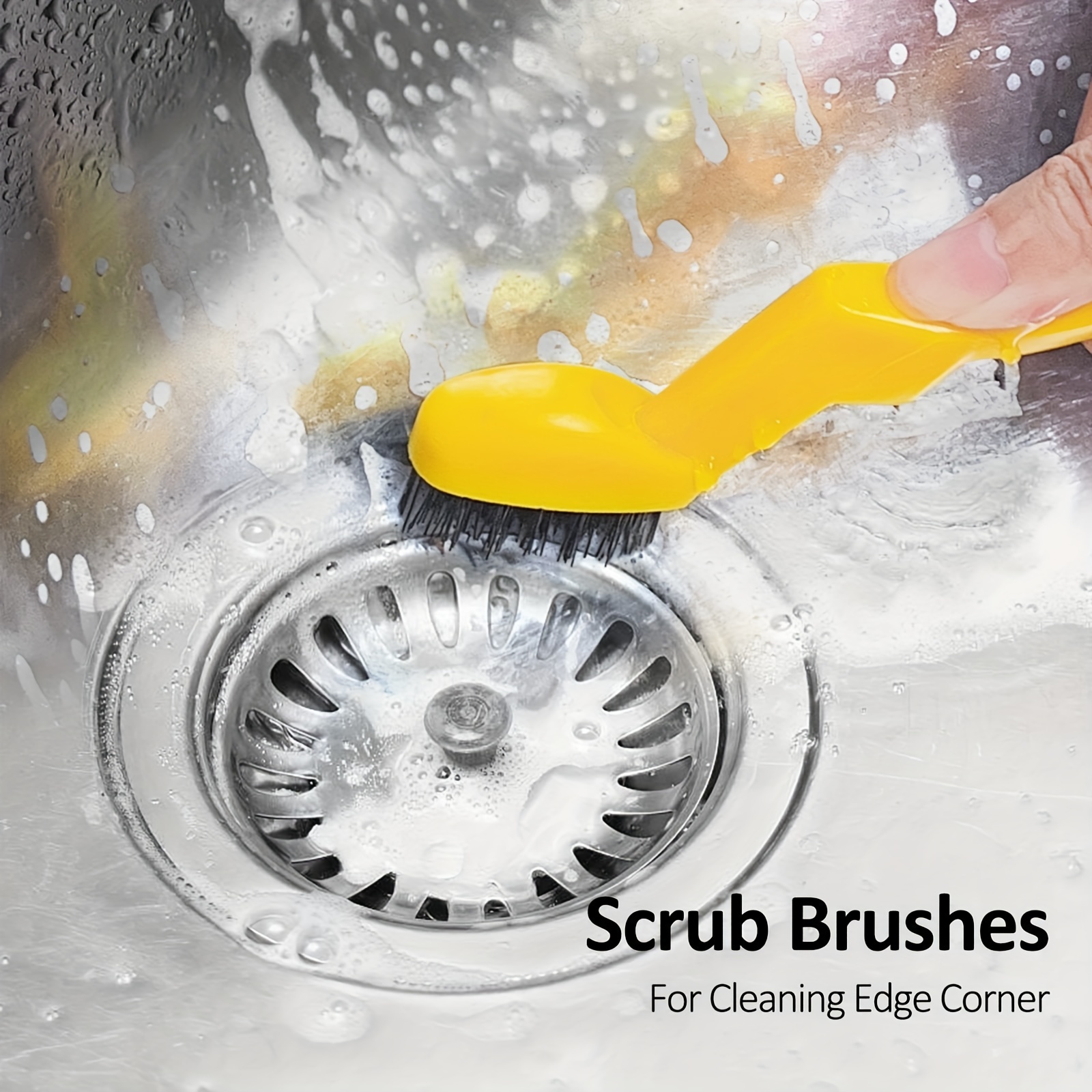 Small Cleaning Brush Household Scrub Brushes Kitchen Bathroom Shower Grout Tools