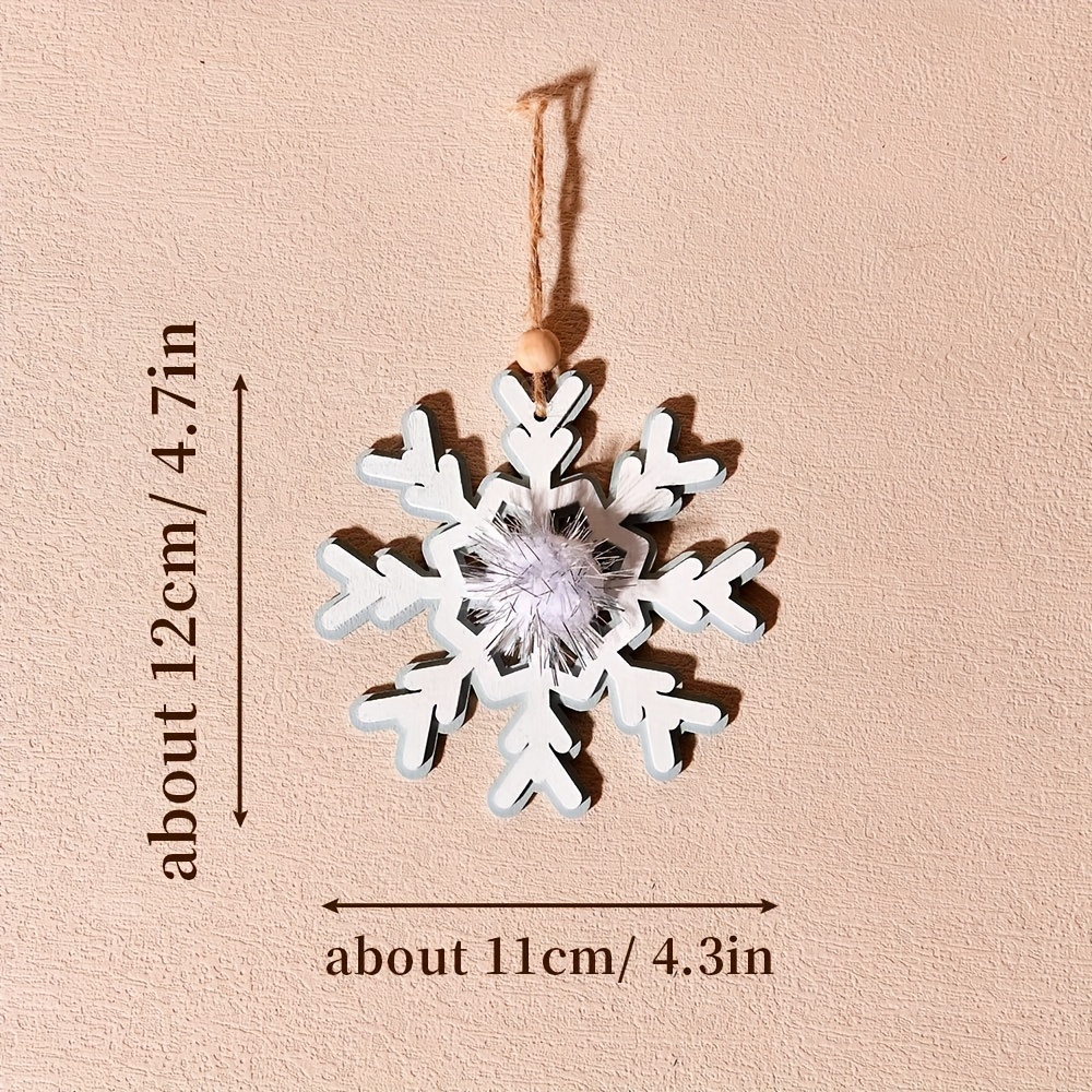 Decoration Pendant Snowflake Accessories Mini Christmas Tree - Temu