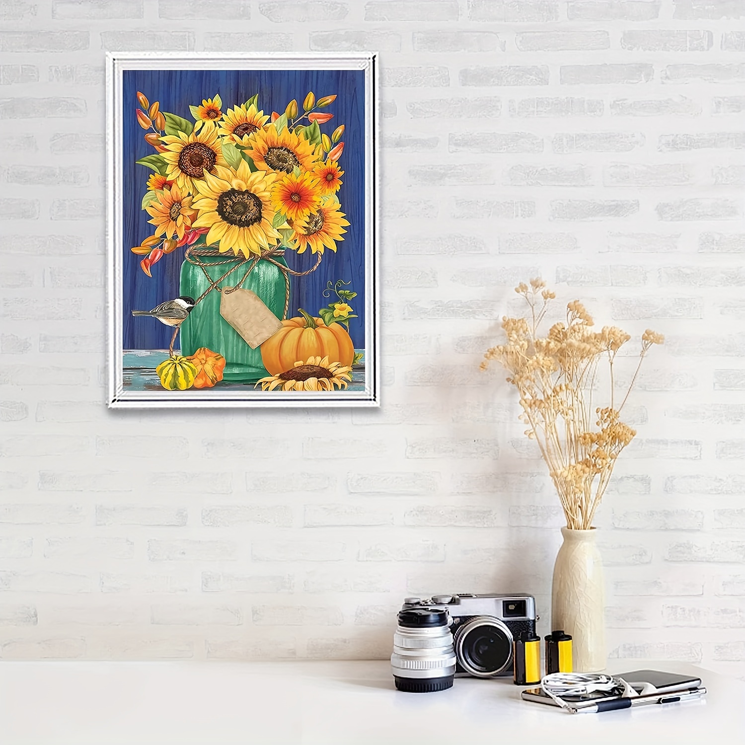 Diamond Art Sunflower mosaic pattern Diamond Painting 5d Diy Flower Cross  Stitch Kit Rhinestones Embroidery Kitchen Decoration