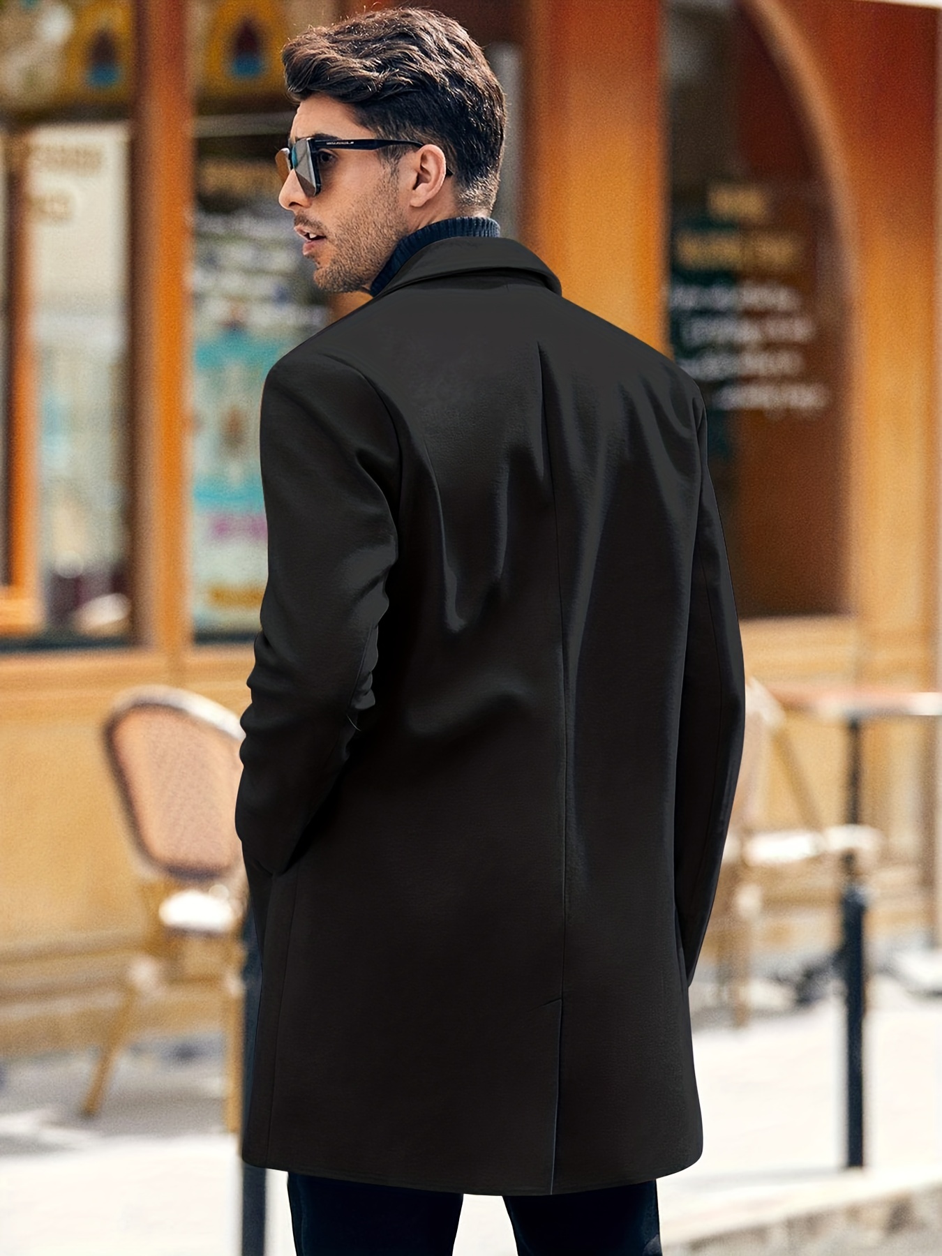 Black single breasted outlet formal coat