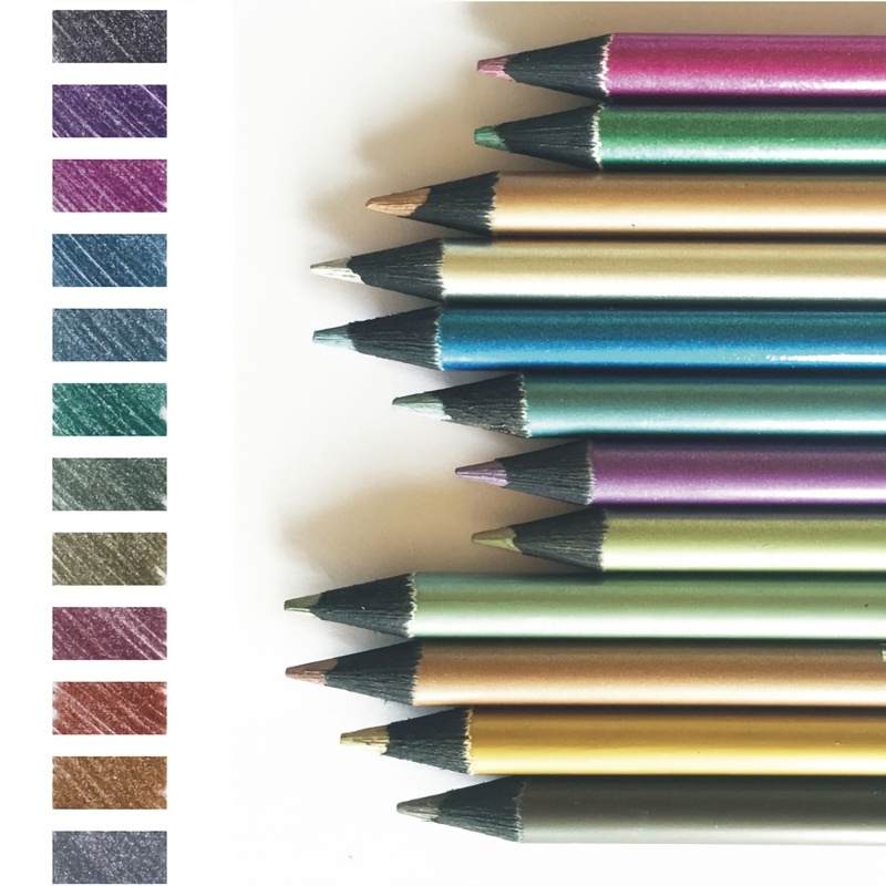 Dededepraise Metallic And Neon Colored Pencils. 6 - Temu Germany