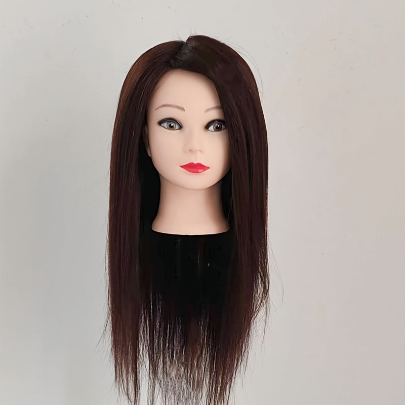 Mannequin Training Head With 60 cm Long 85% Real Hair Styling Head Manikin  Head