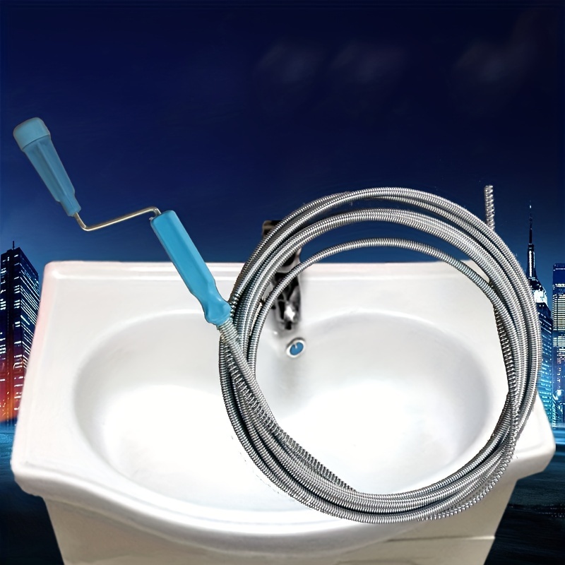Nettoyeur de drain flexible Attrape-cheveux de serpent Long Ressort  Déboucheur Outils de dragage pour salle de bain, cuisine, baignoires,  outils de 3m