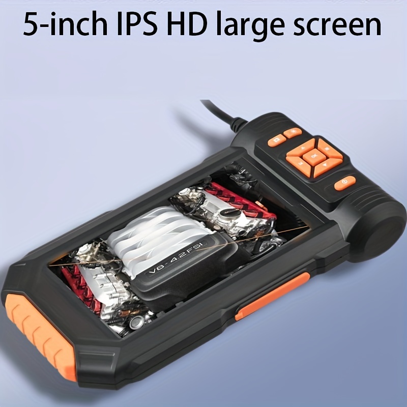 Ips Screen Hd Borescope Lighted Borescope Ip67 Camera Video - Temu