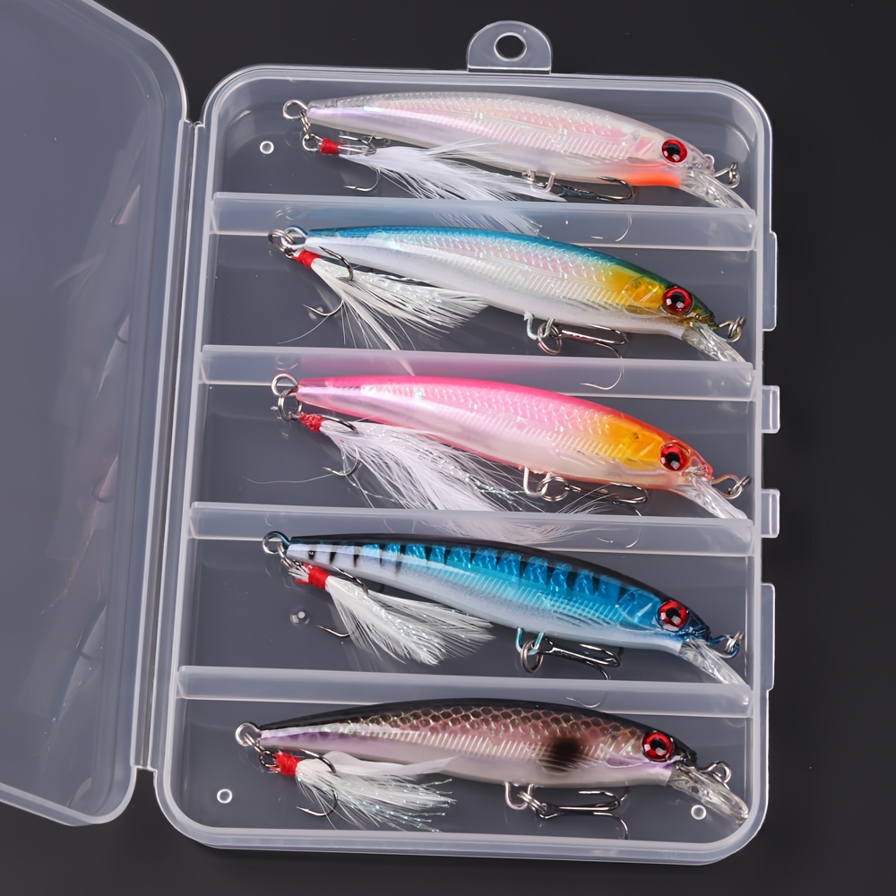 SHINETAO 5PCS Micro Crankbait Fishing Lures for Bass Trout Topwater Lures  Kit Slow Sinking Serviceable Vib Set for Fishing Lovers Pocket Mini Lure  Fishing Tackle Kits for Children : Sports & Outdoors 