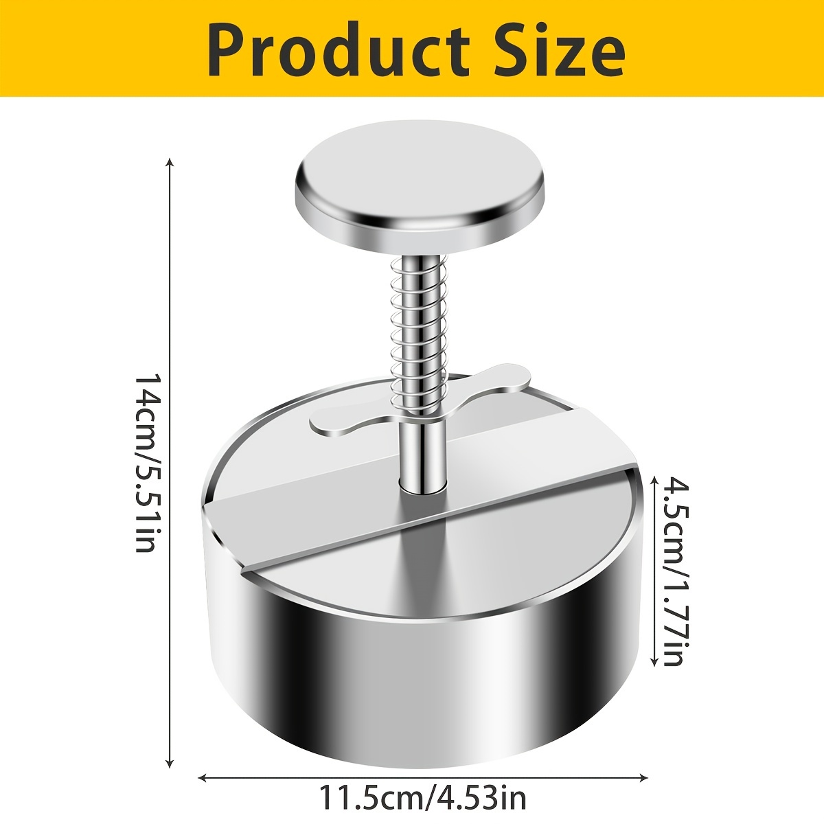 Schonhuber - Press for mini burgers made ​​of stainless steel