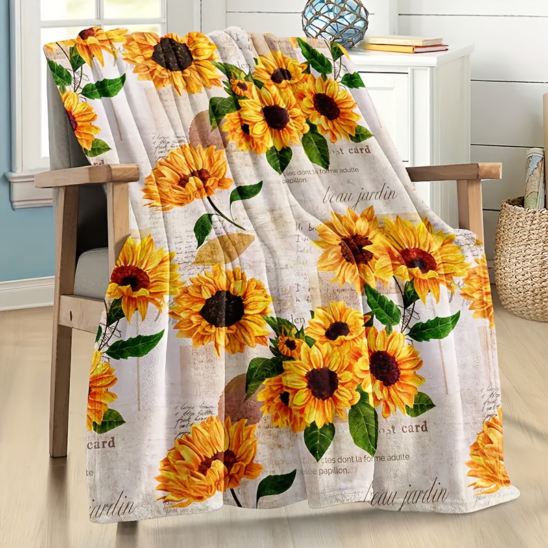 Sunflower blanket online soft