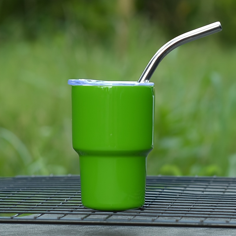1pc Foldable Straw Cup For Water, Juice, Tea, With Lid, Plastic Cup For Kids,  Outdoors, Travel