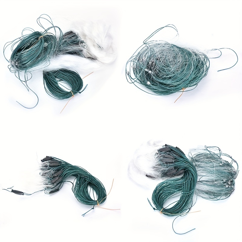 25m 3 Layers Monofilament Fishing Fish Gill Net with Float For