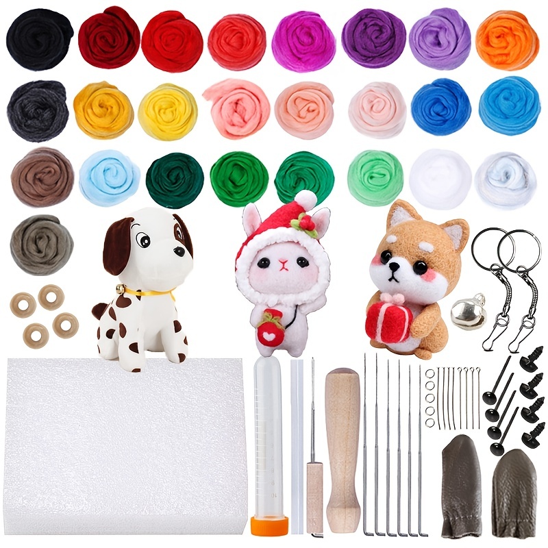8pcs Wool Felt Mold Template Kits For Plush Toy Ears Eyes Nose Making  Supplies Tools Crafts DIY Handicraft Wool Felt Woolen Shaping Mould