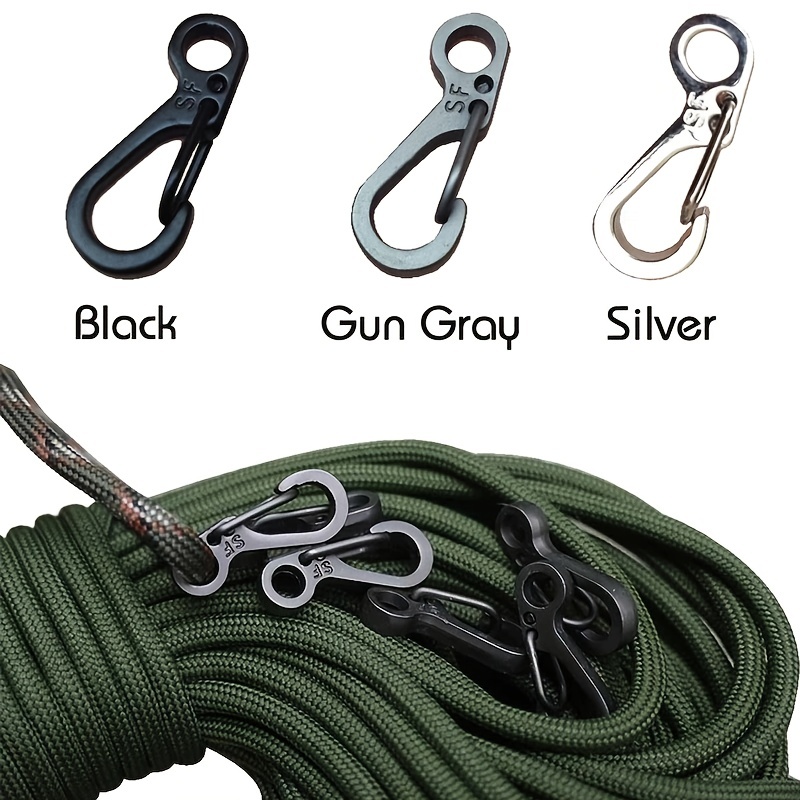 10pcs Lot Mini Carabiner Edc Survival Equipment Snap Hook For Keychain  Backpack Bottle Outdoor Camping Accessories - Sports & Outdoors - Temu