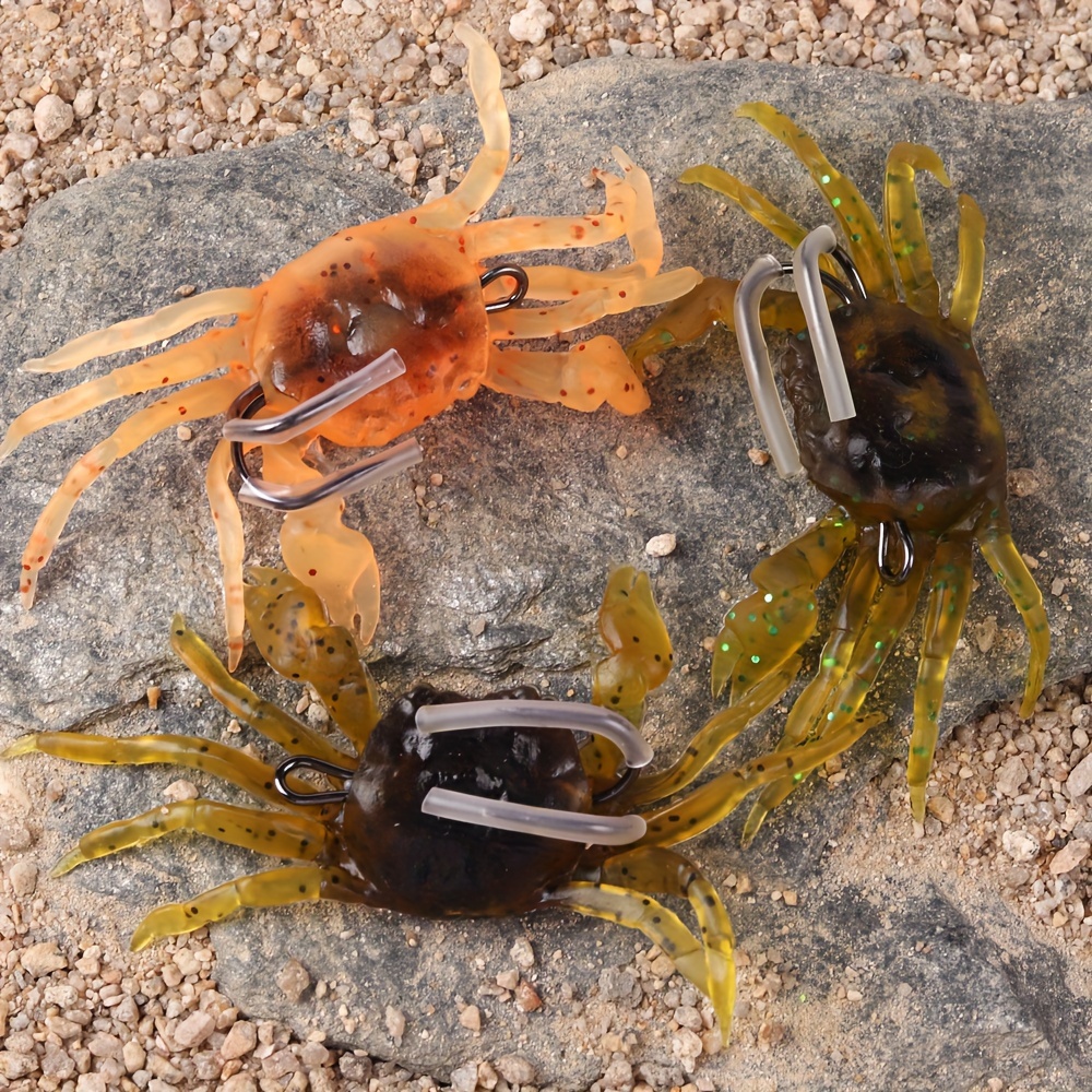 Artificial Crab Baits Simulation Crab Soft Lures With Sharp - Temu