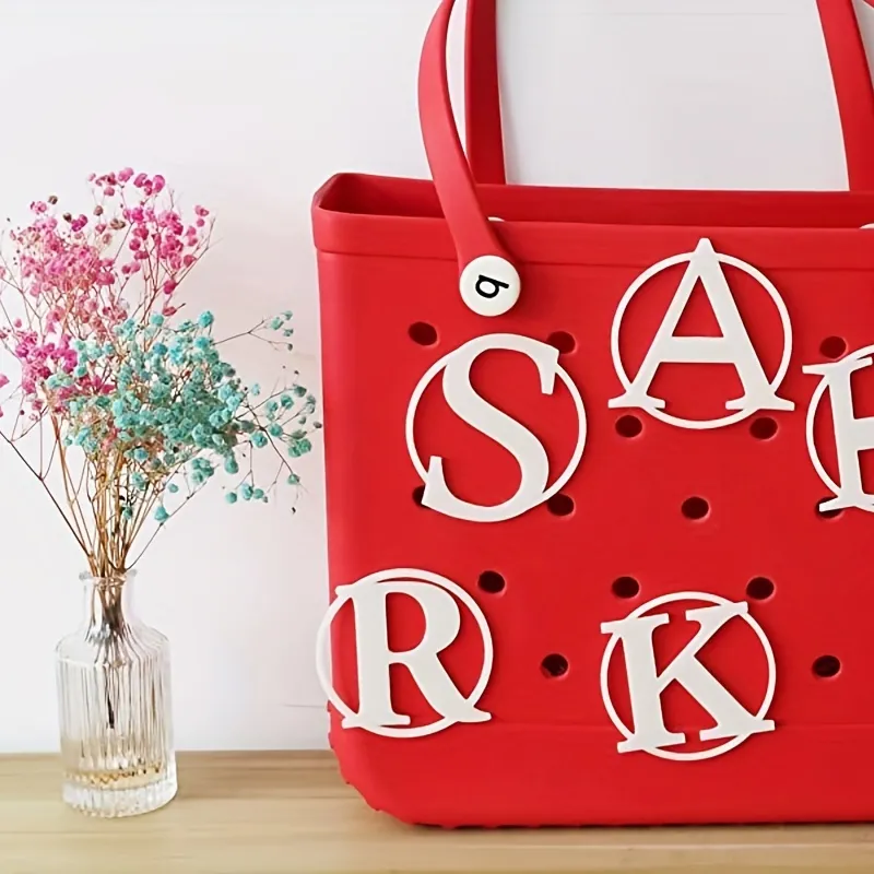 Bag Charm - Personalized Alphabet Shaped Tote Bag Accessories For Stylish  Decoration And Easy Identification - Temu Bahrain