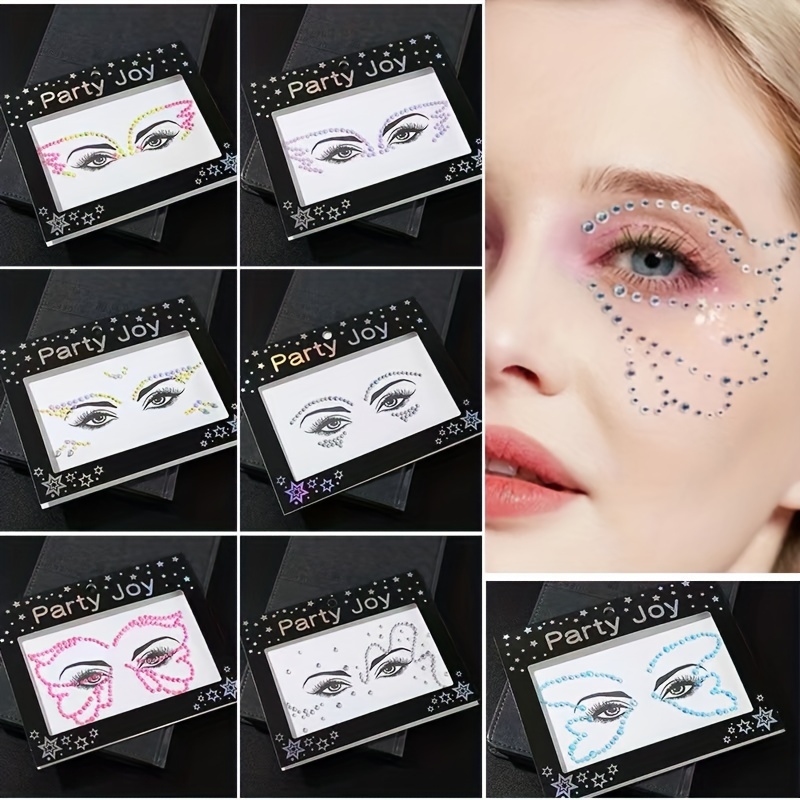 Fünf Paar selbstklebende Augen-Make-up-Aufkleber Bühne Make-up-Party Doppel- Augenlid-Aufkleber