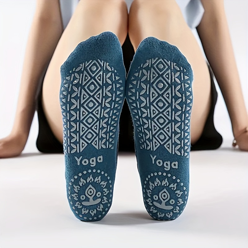 Non-slip dotted towel socks cross strap terry backless yoga socks