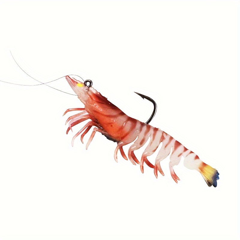 Generic 3x Shrimp Bait Simulation Prawn Saltwater Hook Clear